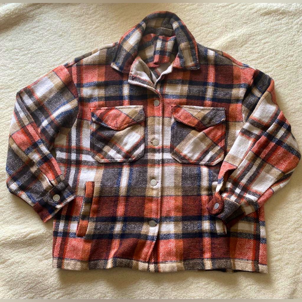 Plaid Fall Button Down Top